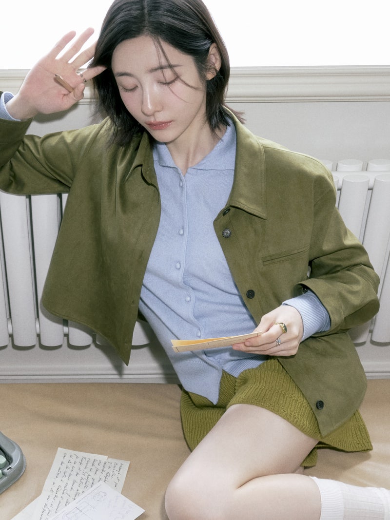 가을 폼 미쳤다 박지현 주크(Zooc) 하이넥 캐시미어 가디건 정보