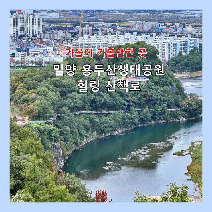  가을에 가볼만한 곳, 밀양 용두산생태공원 힐링 산책로