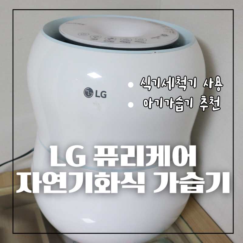엘지 퓨리케어 자연기화식 가습기 3년 사용후기 아기가습기 식기세척기사용 내돈내산