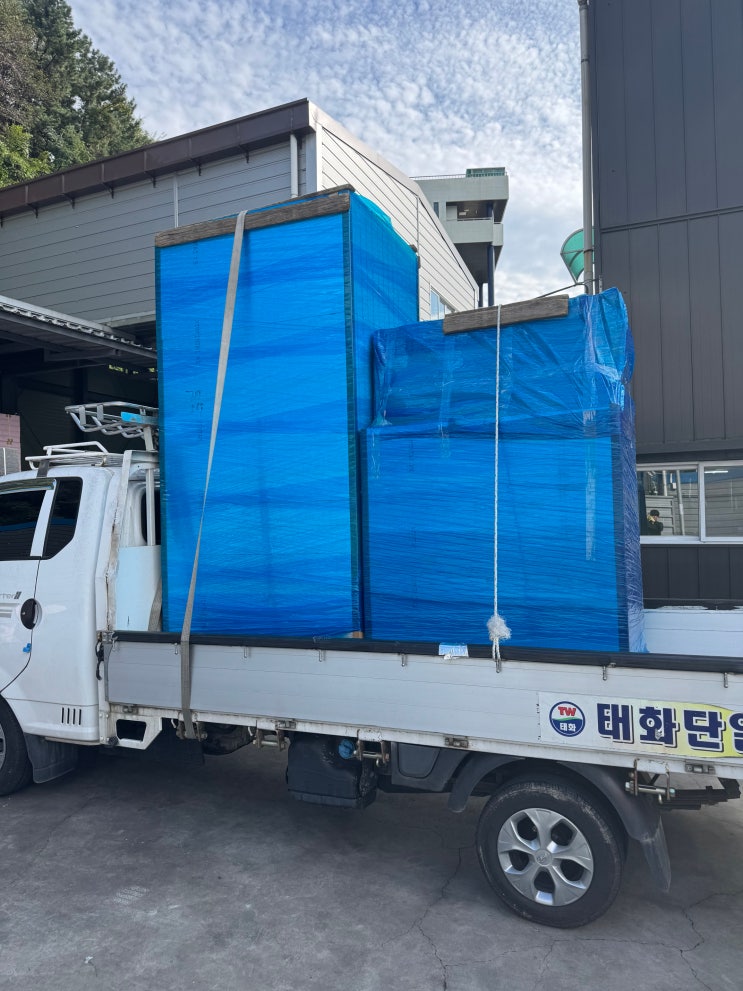  울산 현장으로 납품 된 대표적인 난연성단열재, 준불연PF보드