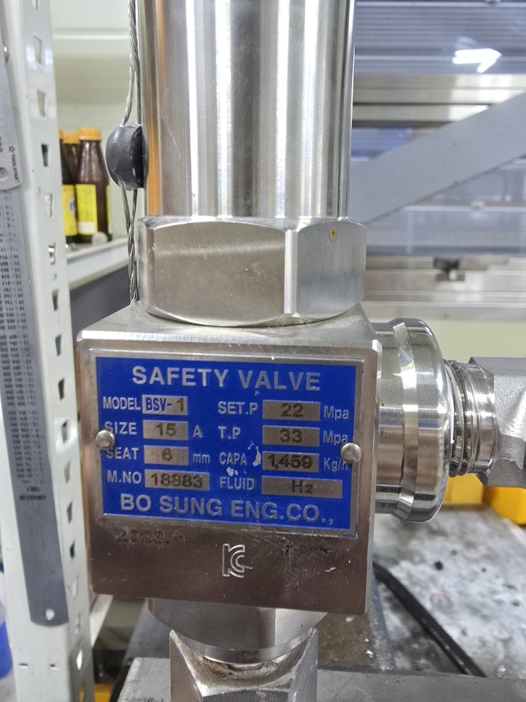  안전밸브 재검사 (Safety Valve 테스트)