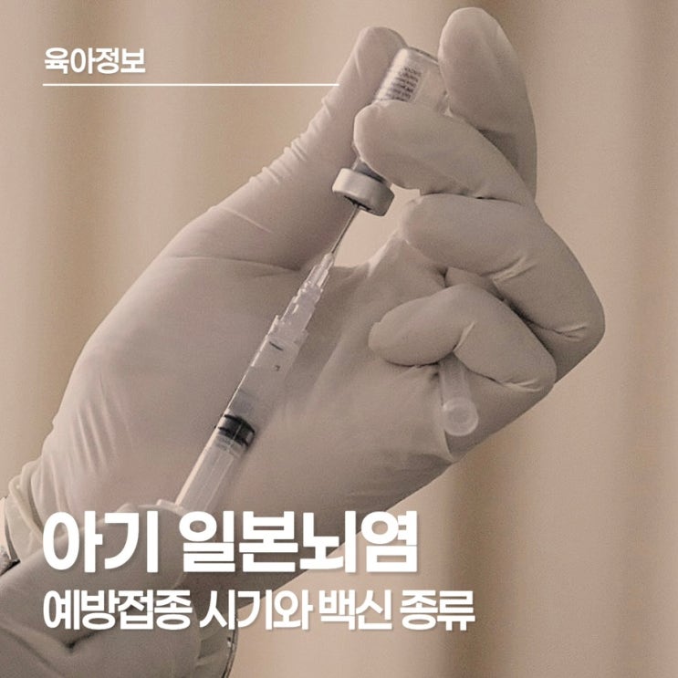  아기 일본뇌염 예방접종 시기와 백신 종류 총정리