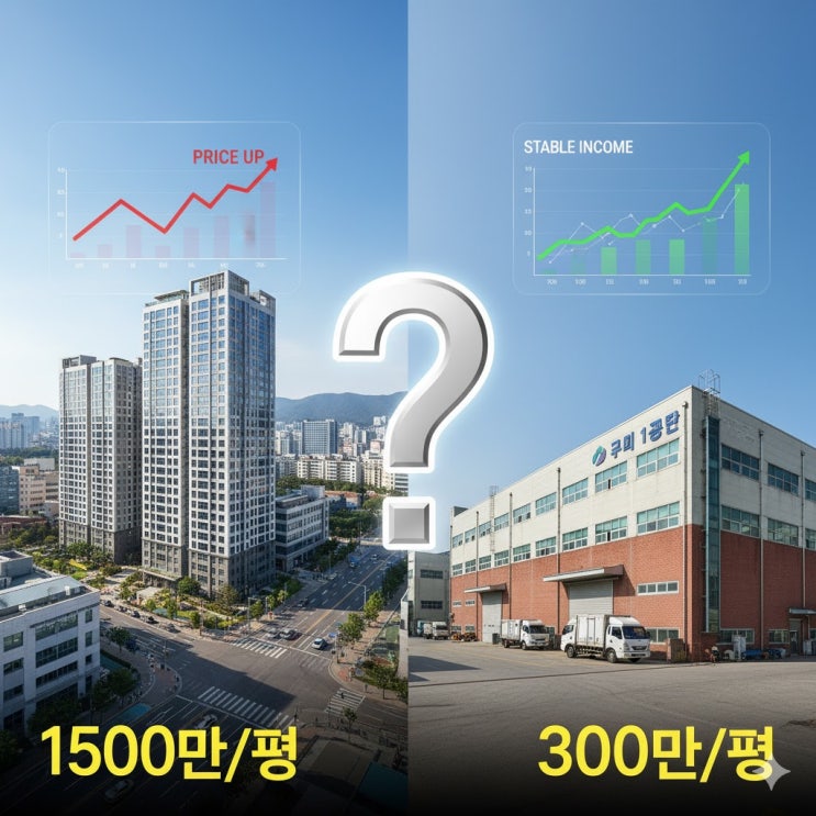   구미 부동산, '이변의 승자'는? 평당 1500만 아파트 vs. 300만 공장 부지, 당신의 10억 투자처는?