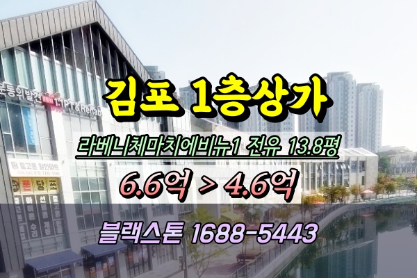  김포 장기동 라베니체1차 1층커피숍 상가 경매