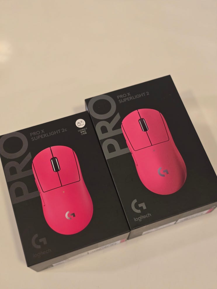    로지텍 지슈라2C (G PRO X SUPERLIGHT 2c) 마우스: 작아진 초경량 끝판왕 솔직 리뷰! ️