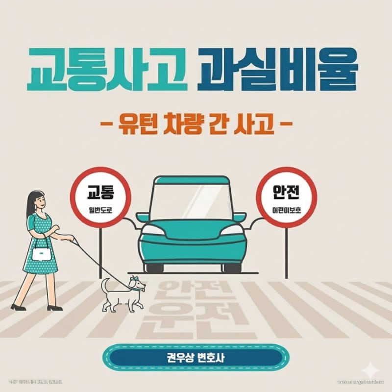 [차 대 차] 유턴하던 두 차량이 충돌하는 경우, 과실비율은? 관련 이미지 1