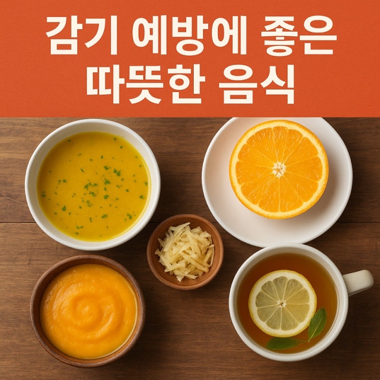  감기 예방에 좋은 따뜻한 음식  면역력 높이는 겨울철 건강식 TOP 7