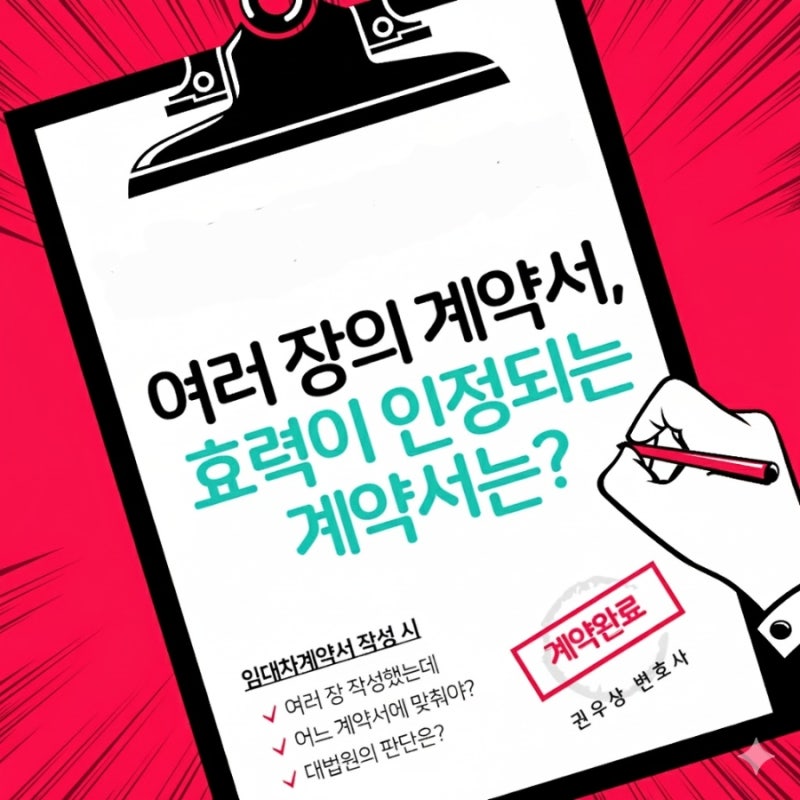 법률관계를 명확히 정하지 않은 여러 장의 계약서, 효력이 인정되는 것은? 관련 이미지 1