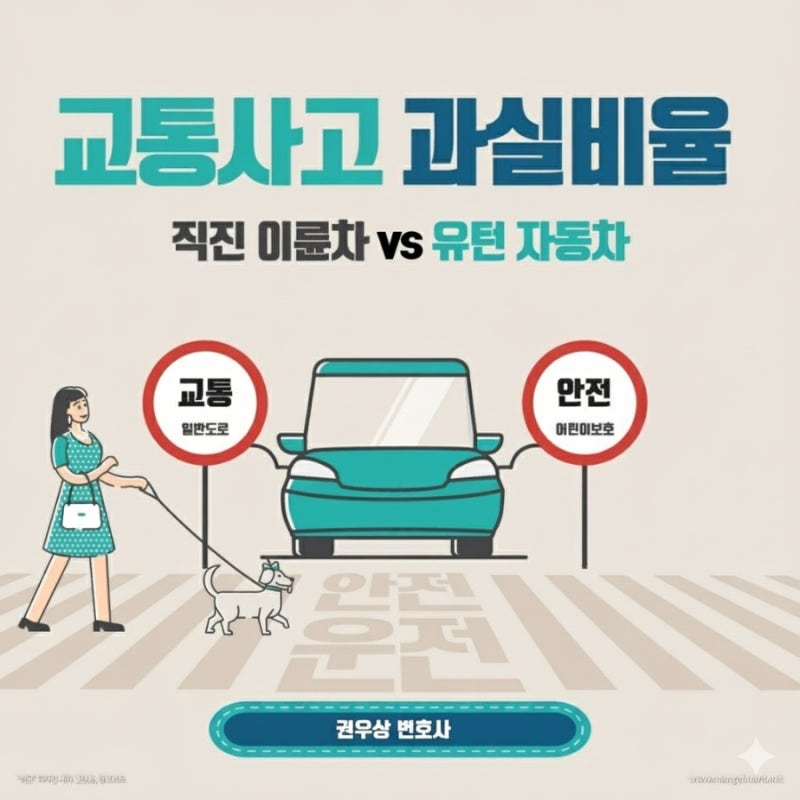 [차 대 이륜차] 자동차가 유턴 중에 맞은편에서 직진하던 오토바이와 충돌한 경우, 과실비율은? 관련 이미지 1