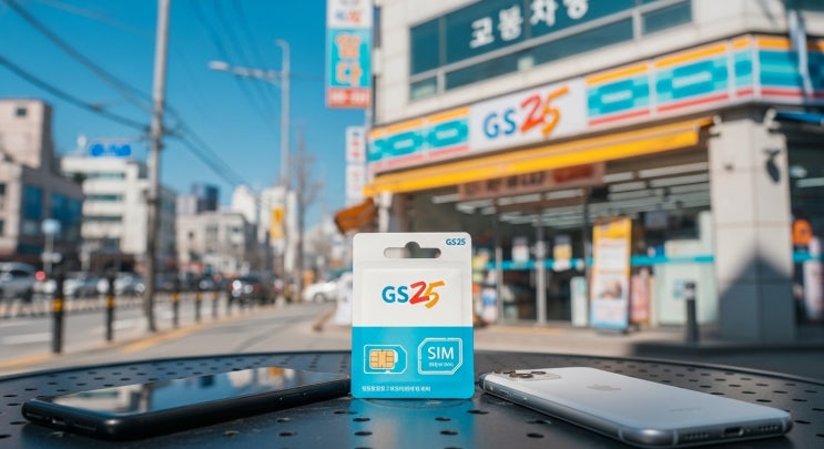  GS25 유심칩 케이티 선불폰 개통 방법