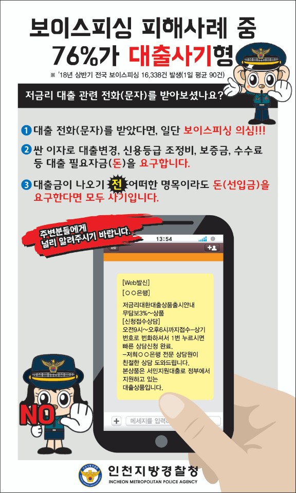  실제 보이스피싱 대출사기멘트 재교육입니다.