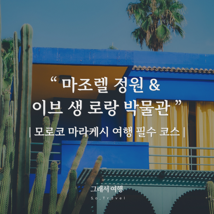  모로코 마라케시 여행 필수 코스 | 마조렐 정원 & 이브 생 로랑(YSL) 박물관 완벽 가이드