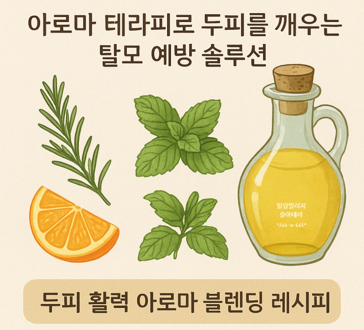  아로마 테라피로 두피를 깨우는 탈모 예방 솔루션 도테라 아로마DIY