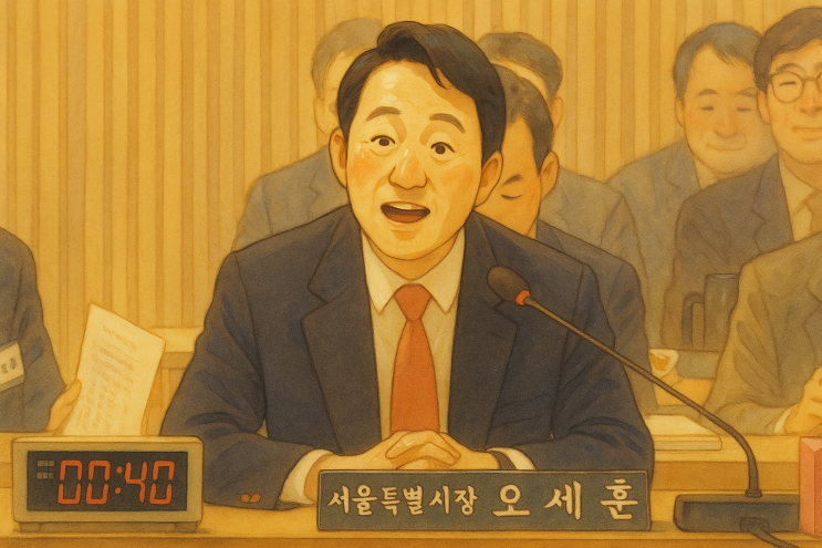 "아파트 키 줘요!" <b>오세훈</b> 시장 앞에서 터진 <b>명태균</b> 폭탄 발언... 