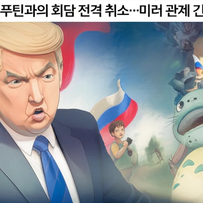 <b>트럼프</b>, <b>푸틴</b>과의 회담 전격 <b>취소</b>…미러 관계 긴장 고조