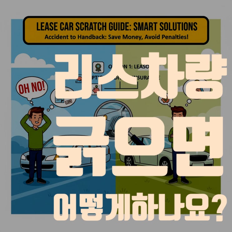  리스 차량 긁힘 사고, 아는 만큼 아낀다! A to Z 완벽 처리 가이드 (feat. 보험처리, 수리비, 패널티)