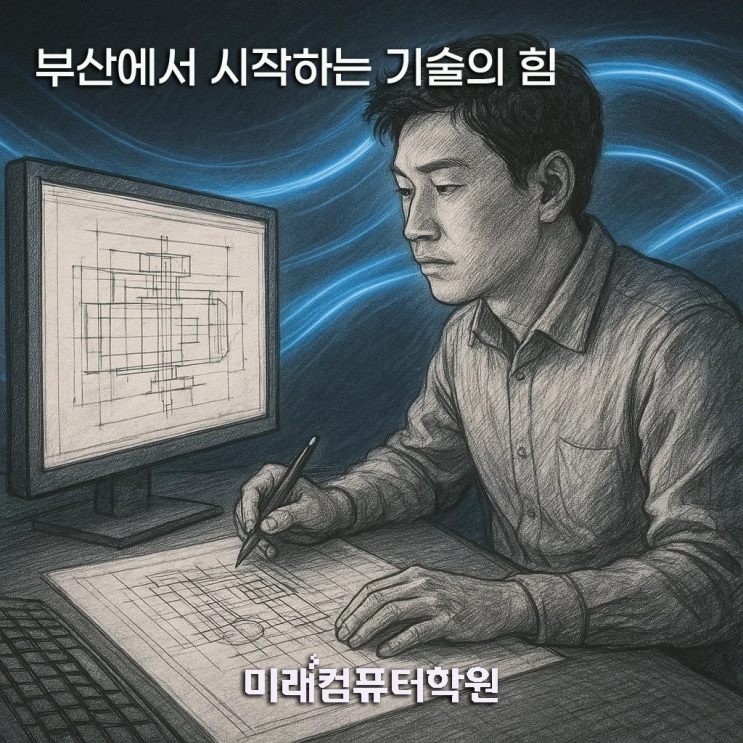  부산국비지원교육  AutoCAD·Inventor 2D·3D 설계 자격증 취득및 실무과정-부산캐드학원