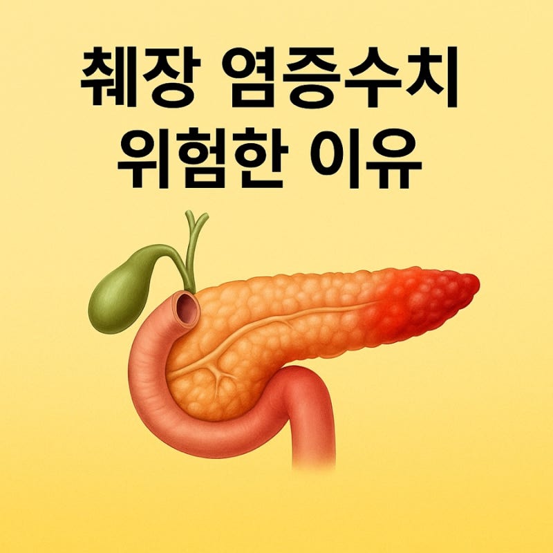 췌장 염증 수치 위험한 이유 낮추는법 중요합니다