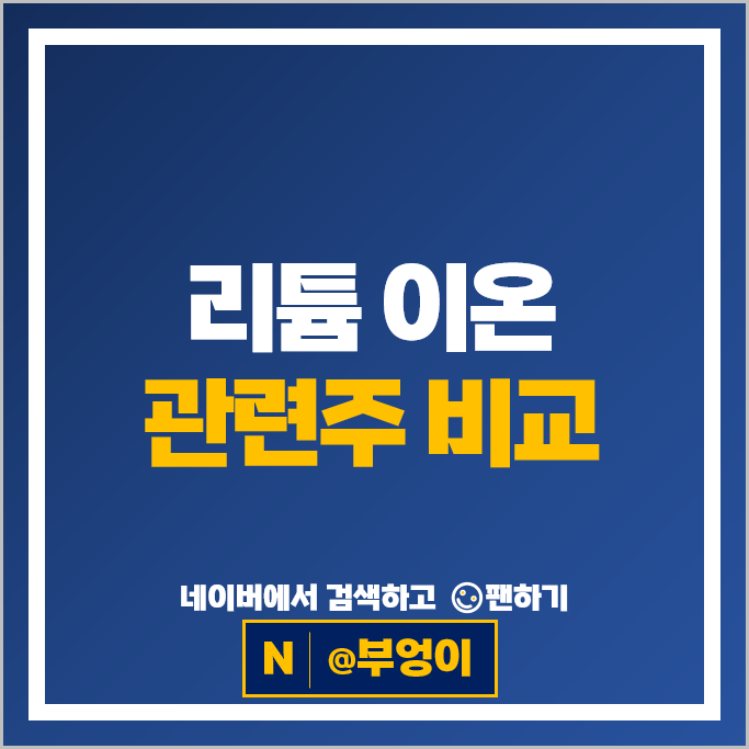 리튬 이온 관련주 에코프로 비엠 주가 삼성SDI 주식