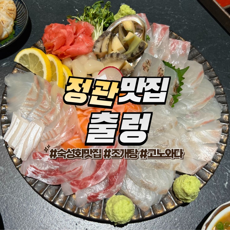  정관 출렁 :: 횟집 추천 숙성회와 조개탕 고노와다 맛집