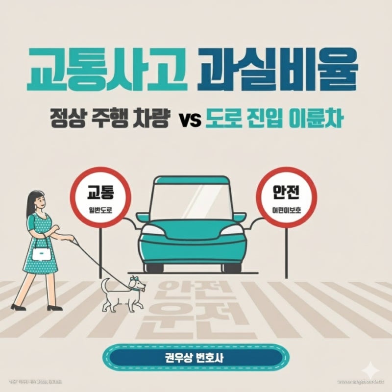 [차 대 이륜차] 차도가 아닌 장소에서 나온 오토바이가 차량과 충돌한 경우, 과실비율은? 관련 이미지 1