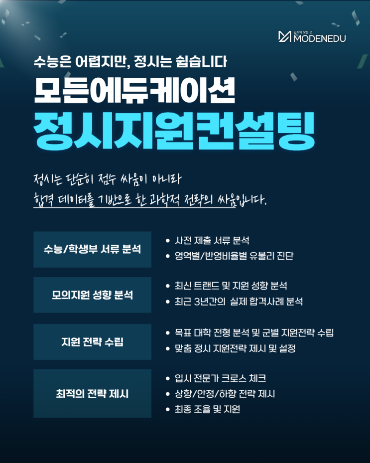  수능은 어렵지만, 정시는 쉽습니다(일타맘 입시전문가 오대교 대표의 정시컨설팅 안내)