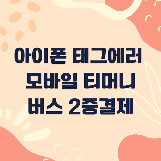 아이폰 티머니 모바일에게 실망 버스하차 에러로 지하철 2중결제 환승실패 티머니 환불 문의....