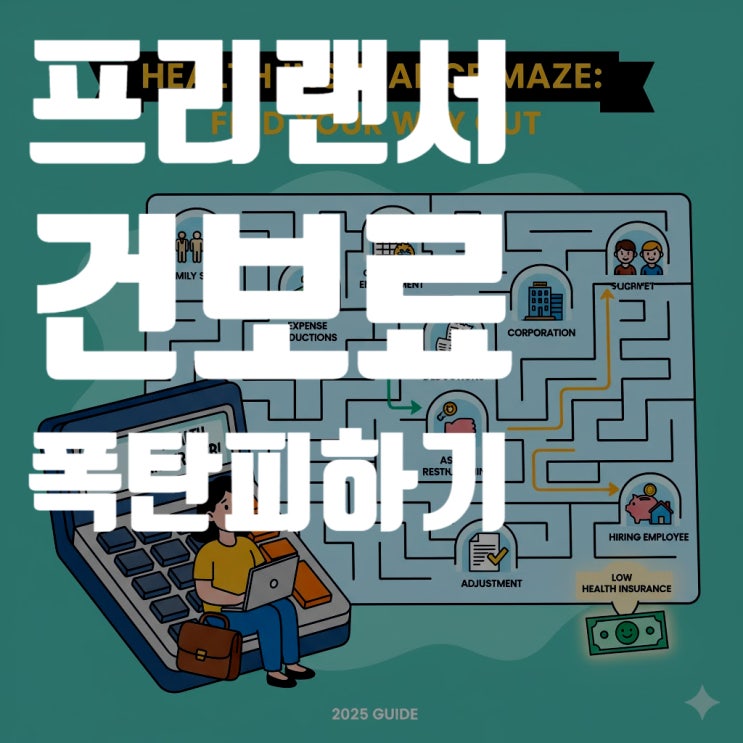  프리랜서, 지역가입자 '건강보험료' 폭탄 피하는 완벽 가이드 (2025년 최신판)