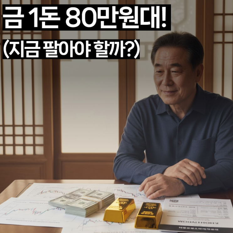  [2025년 10월] 순금 1돈 시세 80만원대: 금값 전망과 안전자산 투자 방법 (초보 가이드)