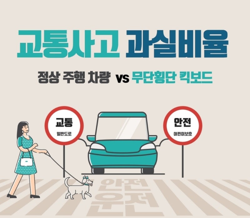 [차 대 PM] 무단횡단하던 킥보드가 차량과 충돌한 경우, 과실비율은? 관련 이미지 1