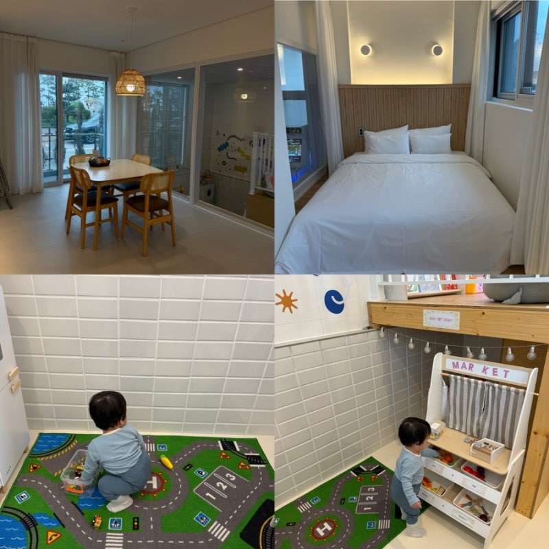 보령 대천해수욕장 오션뷰 호텔 아이오션풀빌라 가성비 키즈룸 숙소 아기랑 여행