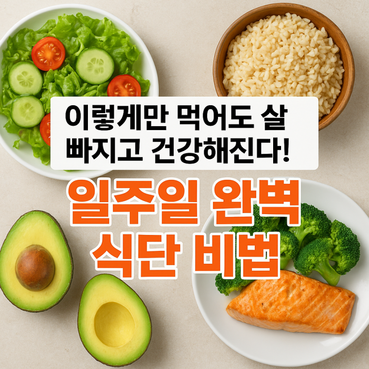  일주일 식단 이렇게 짜면 완벽!  균형 잡힌 주간 식단표 만드는 비법 공개