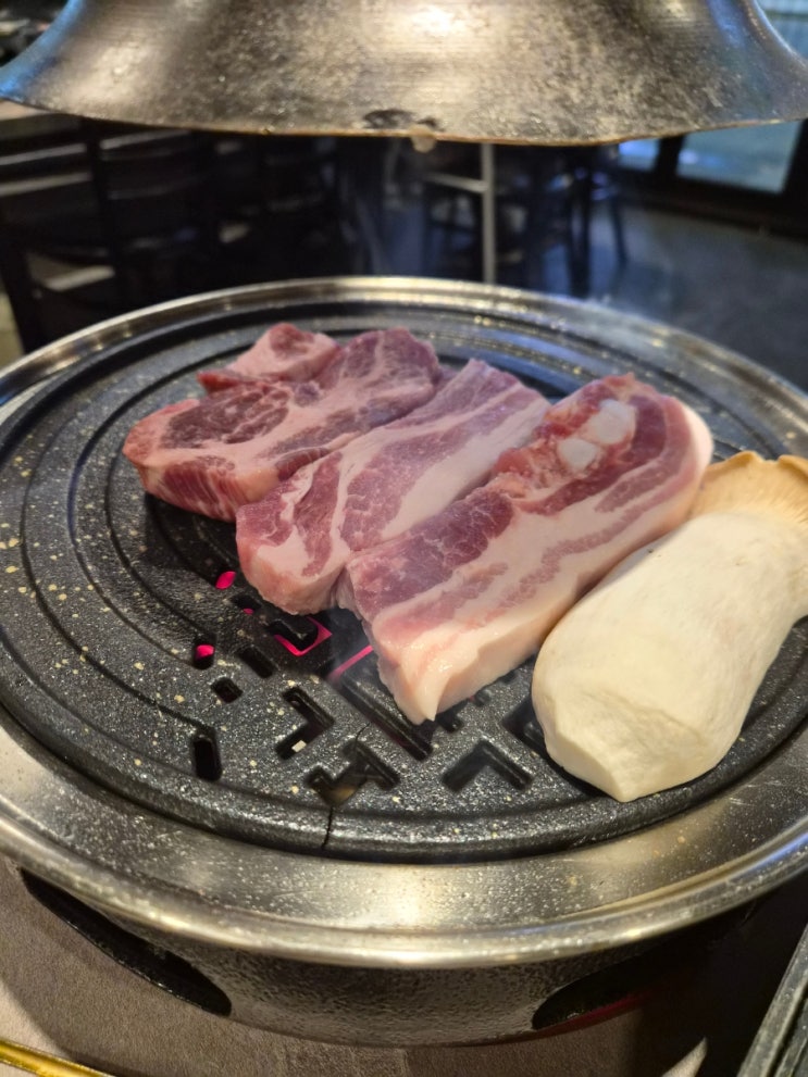 탕정맛집 ) 바질구워주는 삼겹살 맛집 고품달