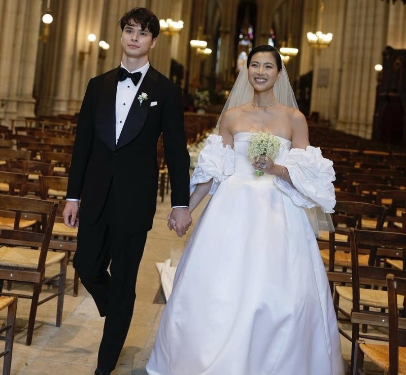 “예신들 관심폭발” 지방시 상속자와 결혼한 한국계 여자친구 다혜 드 지방시 본식 웨딩드....