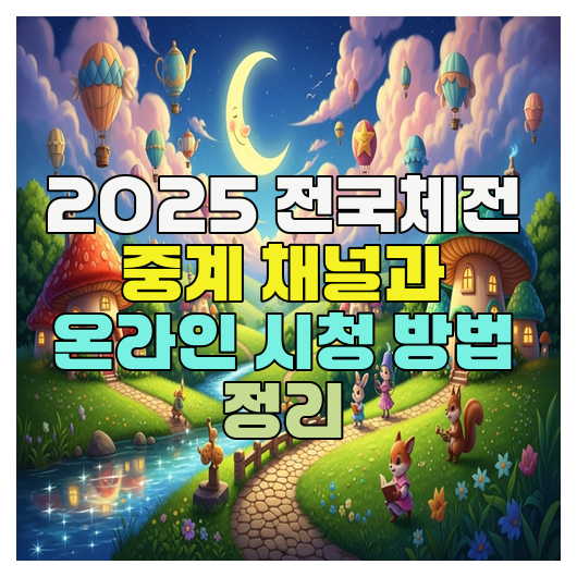  2025 전국체전 중계 채널과 온라인 시청 방법 정리