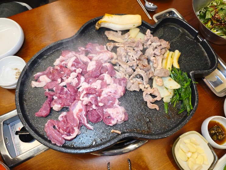  구미 오리구이 맛집 모던타운 인동 학서지 점심특선
