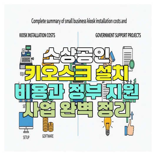  소상공인 키오스크 설치 비용과 정부 지원 사업 완벽 정리