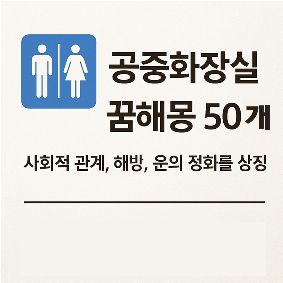  공중화장실 꿈해몽
