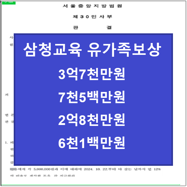  [삼청교육대 피해보상] 삼청교육대 피해자 유가족 보상, 유족 보상