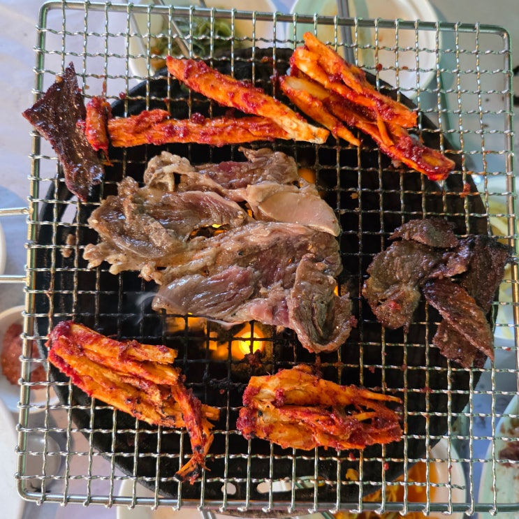  [북한산 개나리산장&개나리포차] 우이동 계곡 맛집: 숯불 석쇠 더덕 소불고기 - 북한산 맛집/등산