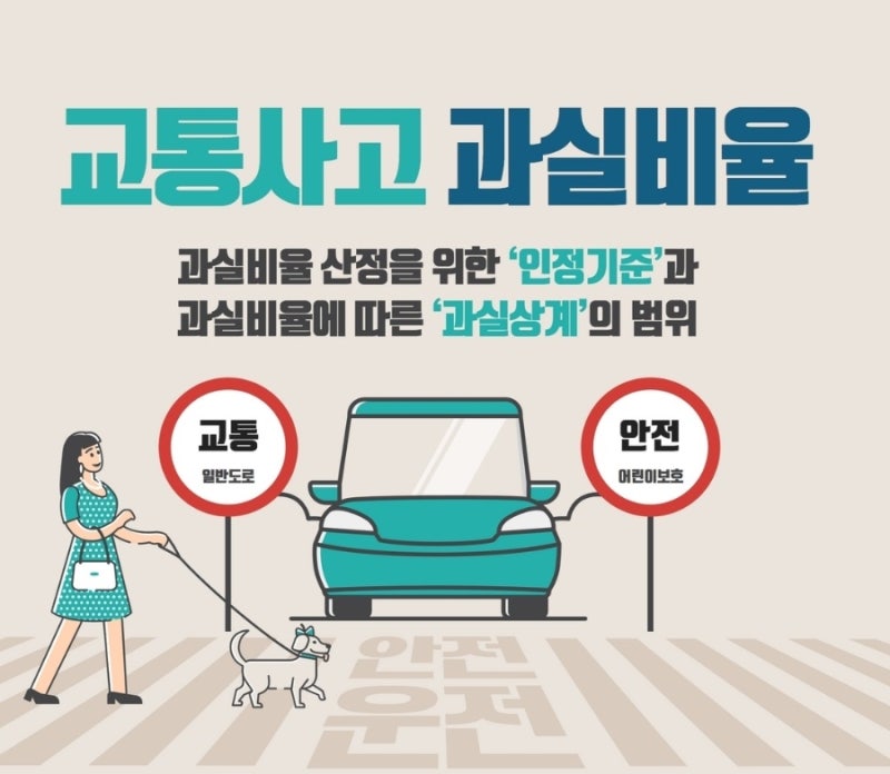 교통사고 발생 시 과실비율 산정과 배상 관련 이미지 1