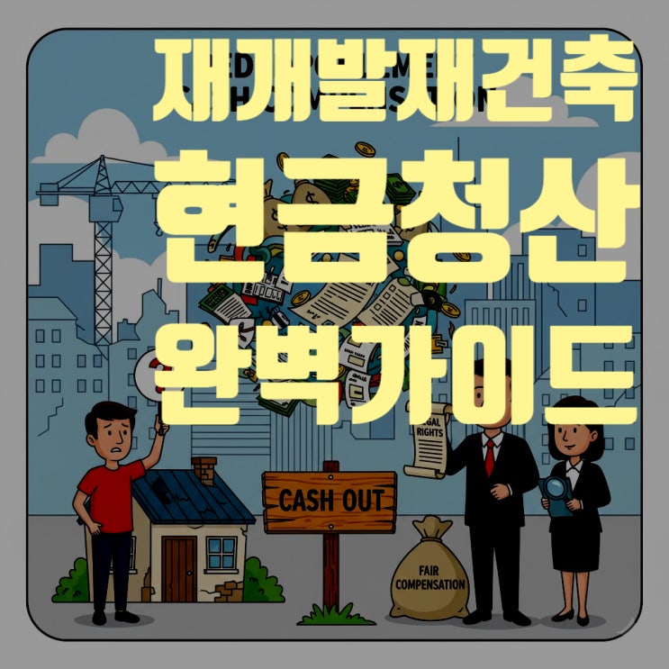  재개발·재건축 현금청산 완벽 가이드: 2025년 최신 보상 기준, 절차, 세금 총정리