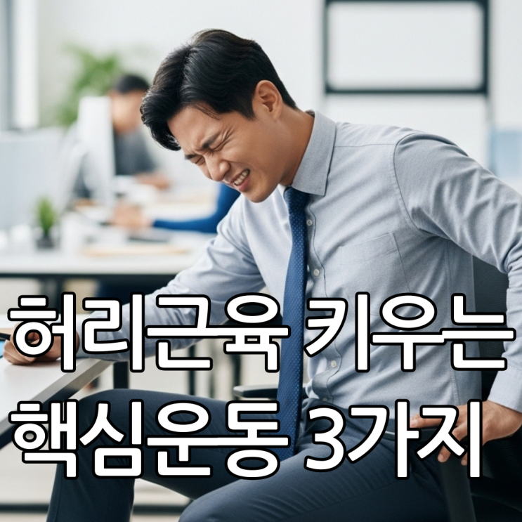  의자에서 일어날 때 다리 저림?가장 안전한 허리근육육강화운동 3가지