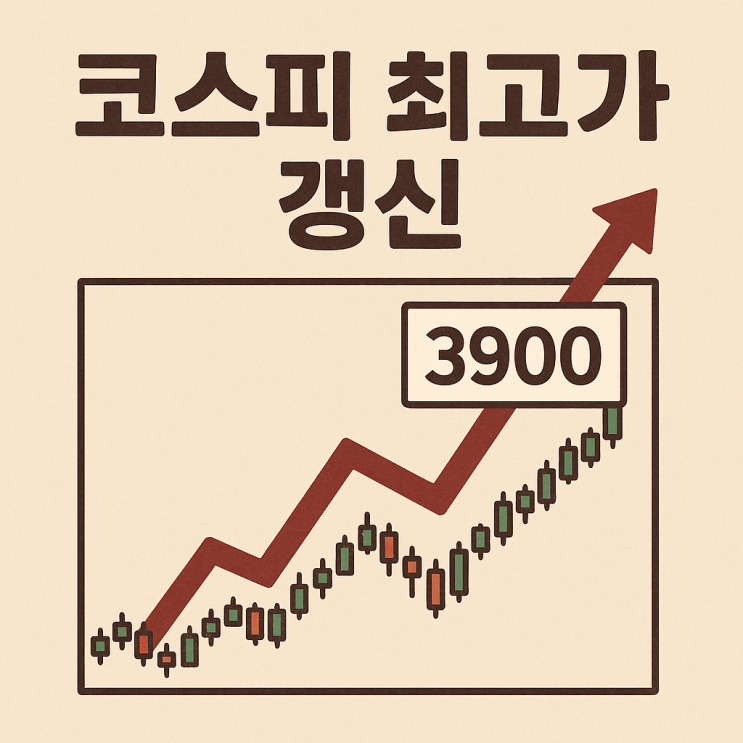  코스피 4000 시대 임박 3,941 돌파! 사상 최고가 랠리, 왜 오르나?