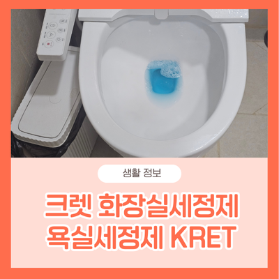 크렛 화장실세정제 욕실세정제 욕실청소 kret 내돈내산 후기