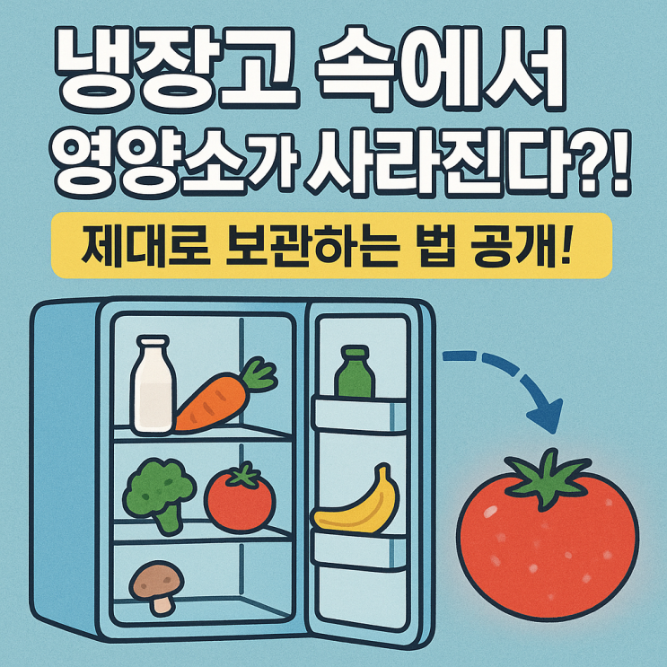  냉장·냉동 보관에도 영양소 100% 지키는 비법! 올바른 식품 보관 가이드 ️