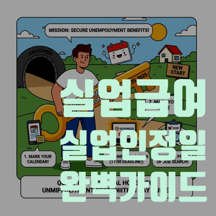  2025년 실업급여 실업인정일 완벽 가이드: 날짜 확인 방법부터 놓쳤을 때 대처법, 인터넷 신청 시간까지 총정리