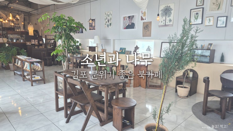  소년과 나무: 김포 노트북, 공부하기 좋은 북카페