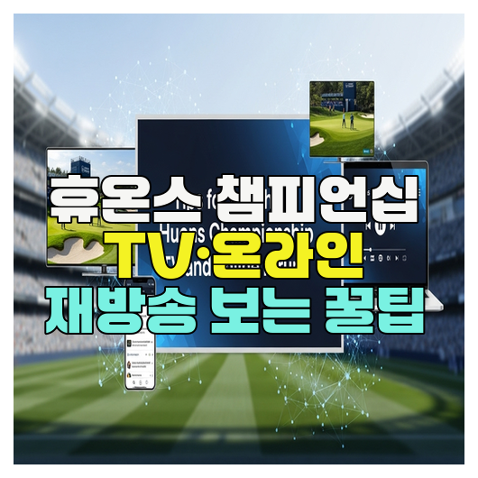  휴온스 챔피언십 TV·온라인 재방송 보는 꿀팁