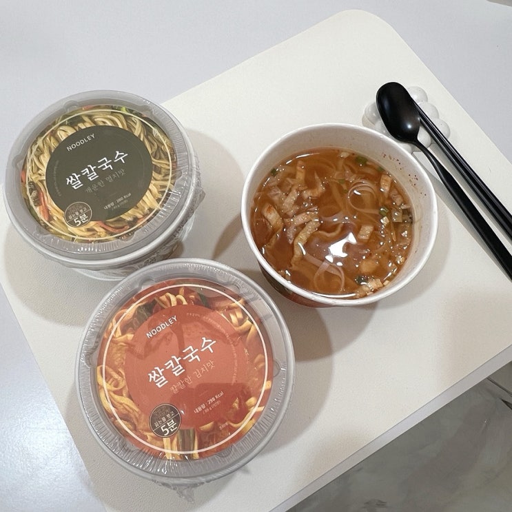 글루텐프리 누들리 쌀칼국수 개운한 멸치맛 김치맛 2종